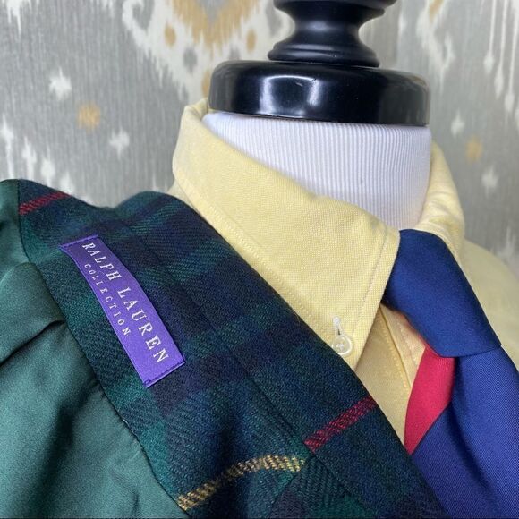 Ralph Lauren * Fall 2012 Runway Collection Stewart Tartan Plaid Diane Blazer - Picture 2 of 16